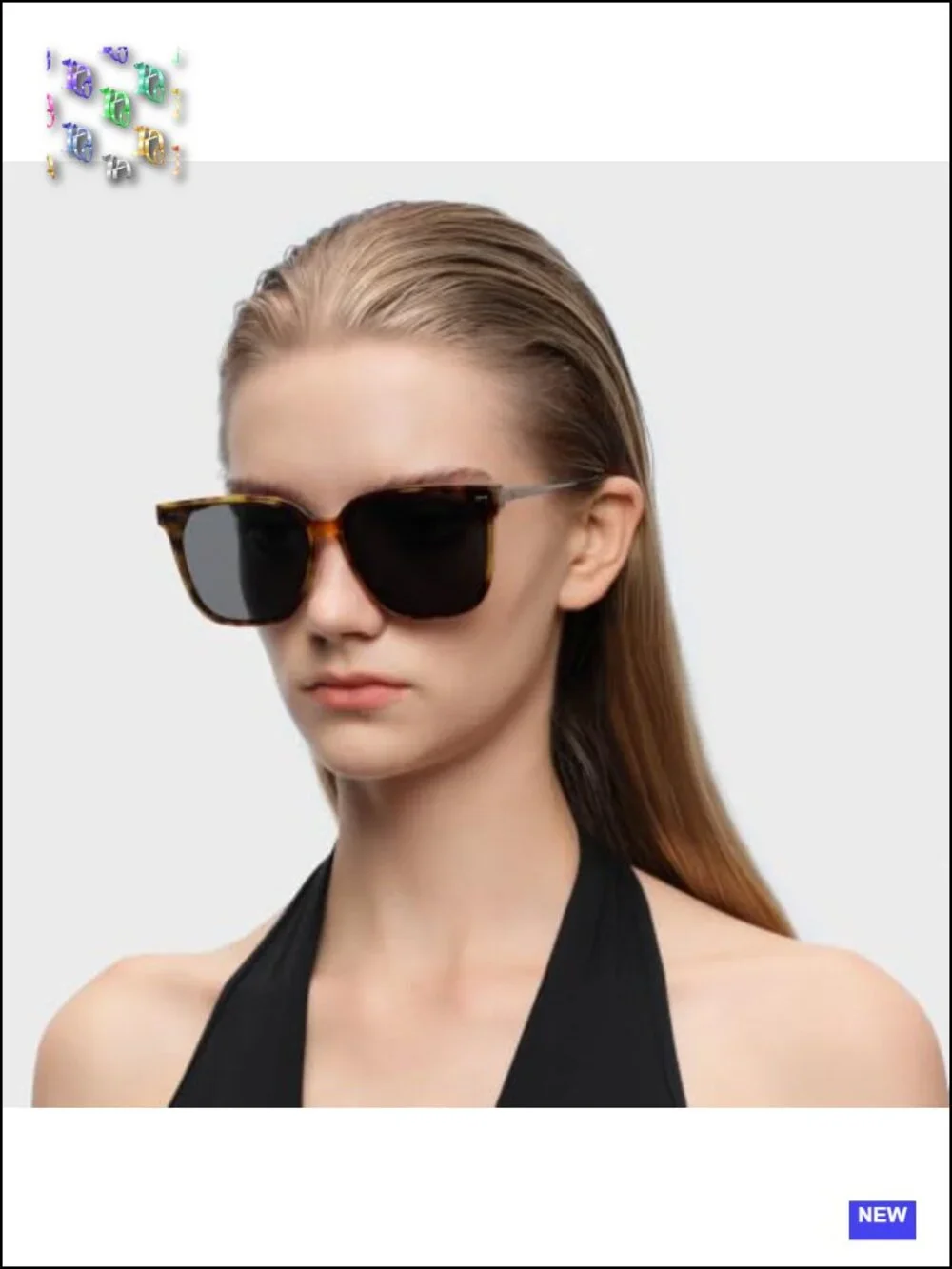 Retro Square Polarized UV400 Sunglasses for Women Men Flush-Mount Anti-Oil